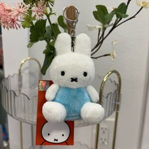 Cute Miffy🐰💙White and Blue Plush Keychain